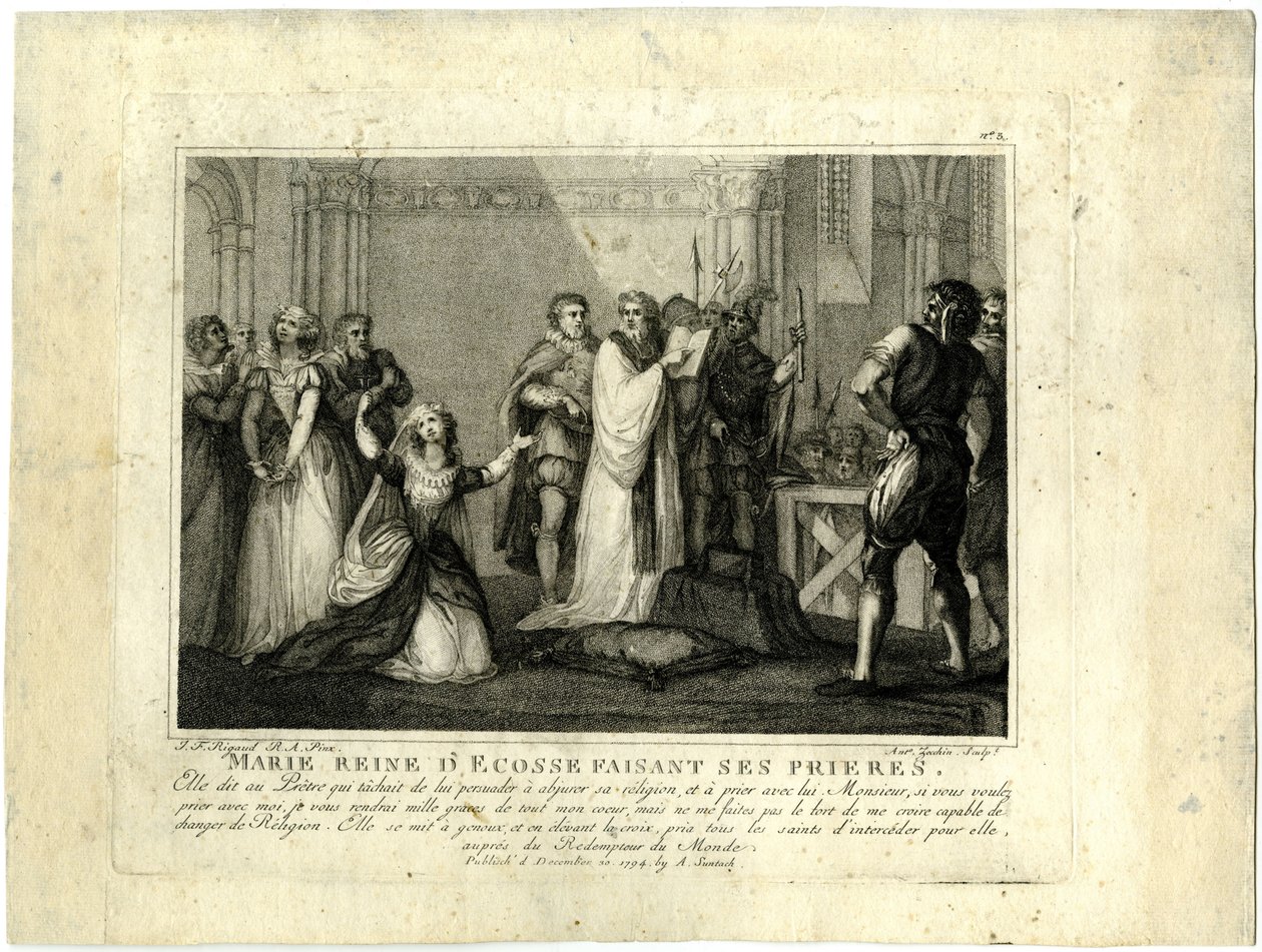 Die letzten Stunden von Maria Stuart, Königin von Schottland von John Francis Rigaud