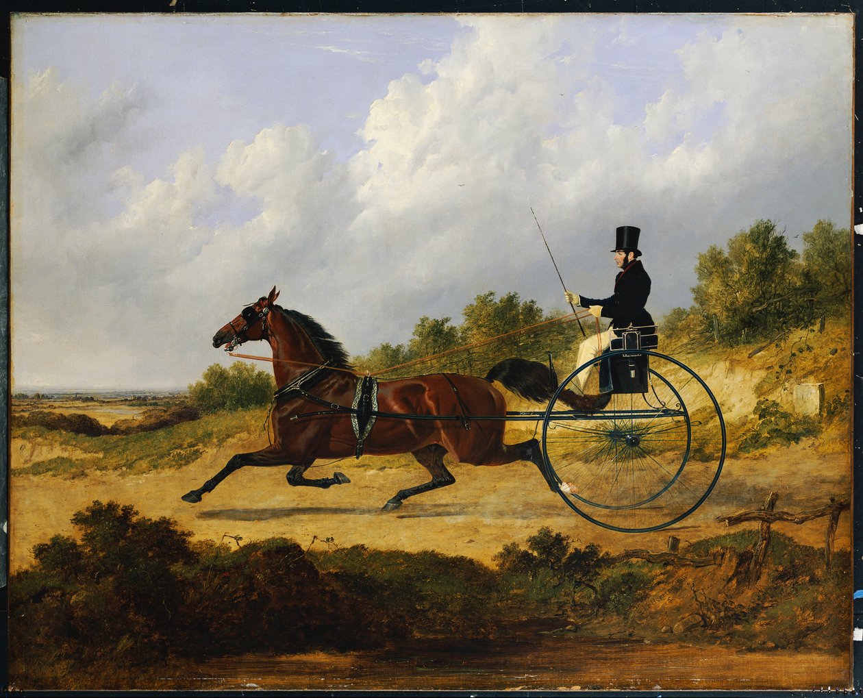 "Vertrauen", fährt eine Kutsche, die von einem Diener gelenkt wird, 1842 von John Frederick Herring Senior