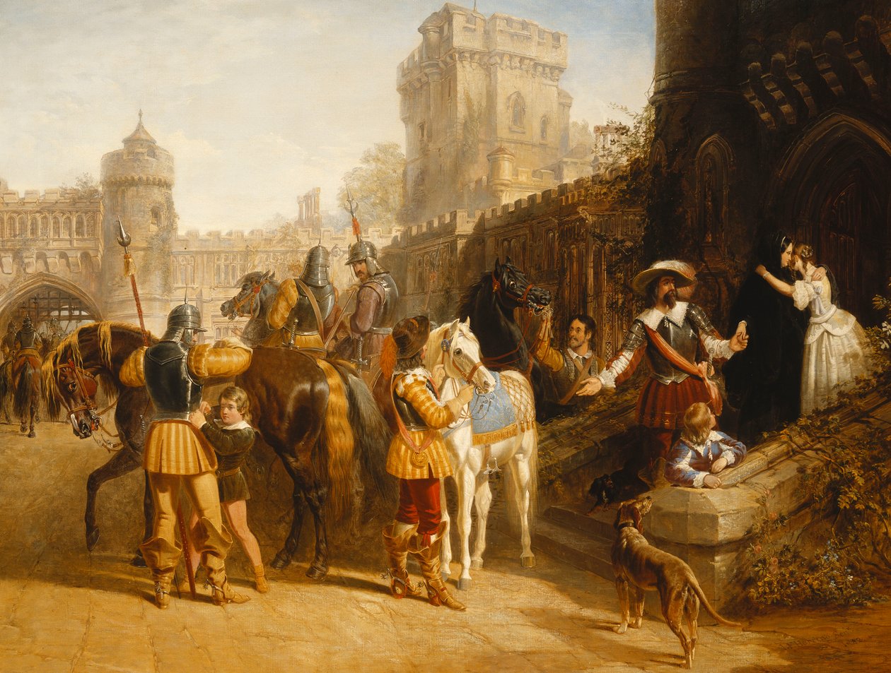 Die Abreise der Gräfin von Derby aus Martindale Castle, 1842 von John Frederick Herring Senior