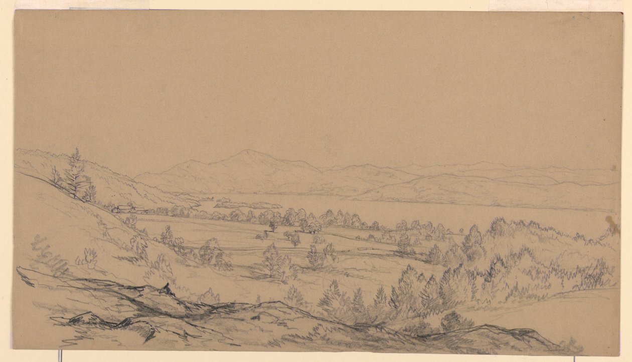 Lake George, New York, Blick nach Nordosten, 1850–65 von John Frederick Kensett