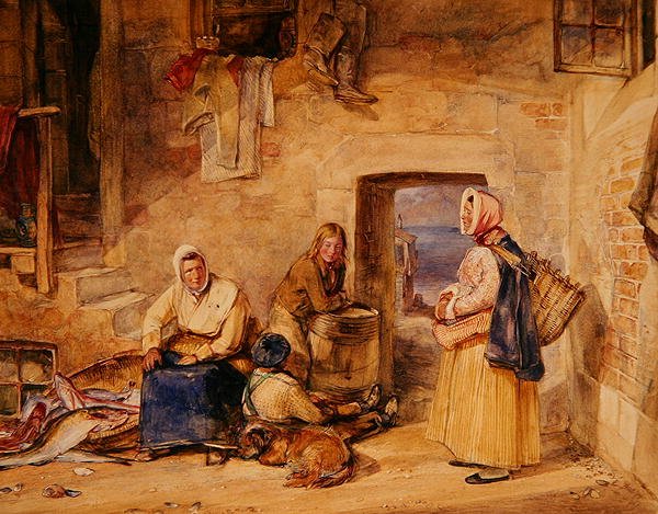 Newhaven Fischerfrauen, Edinburgh, ca. 1831-32 von John Frederick Lewis
