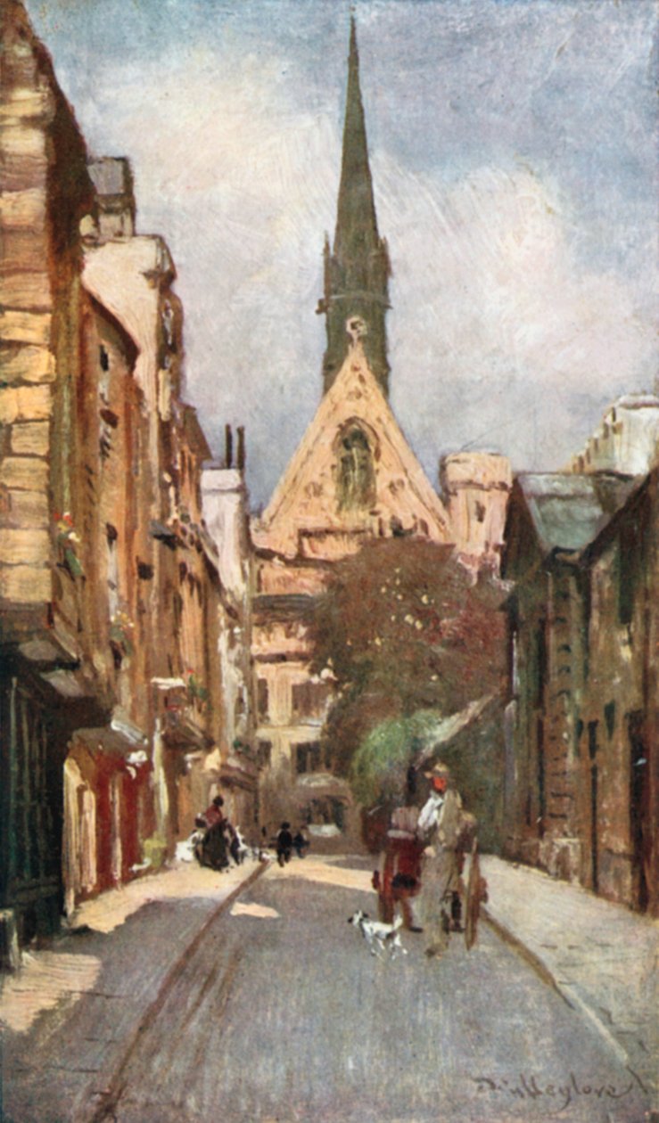 Exeter College Chapel, von Ship Street von John Fulleylove