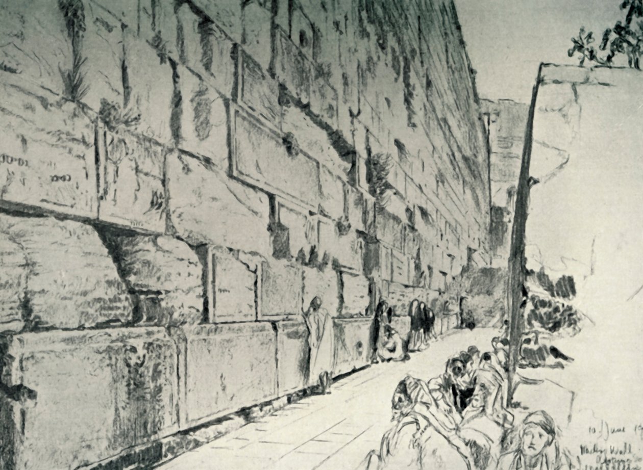 Die Klagemauer, 1902 von John Fulleylove