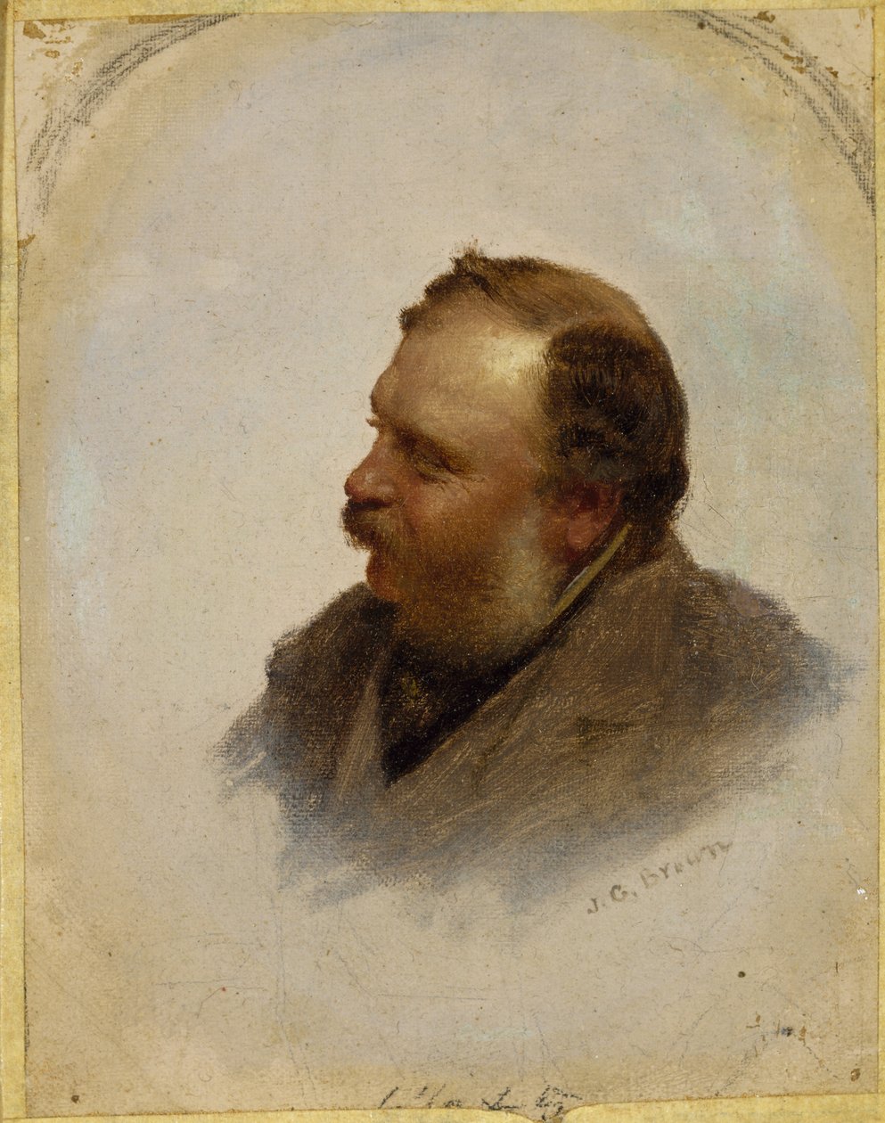 Porträt von William Brand, um 1862 von John George Brown