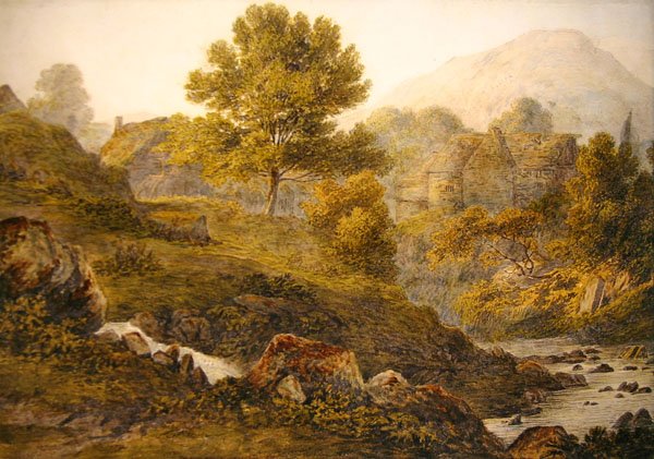 Ein Bergbauernhof von John Glover