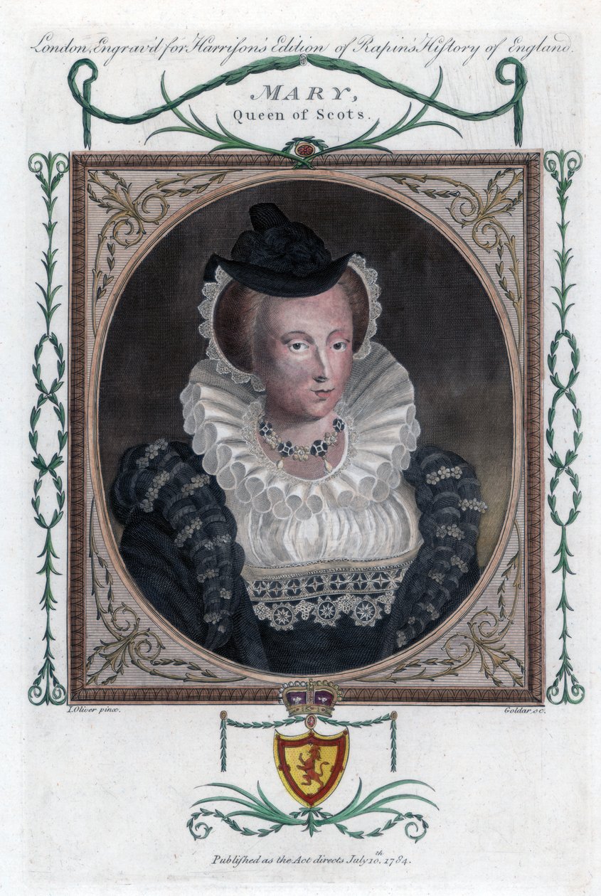 Maria I. von Schottland, bekannt als Maria, Königin der Schotten, 1794 von John Goldar