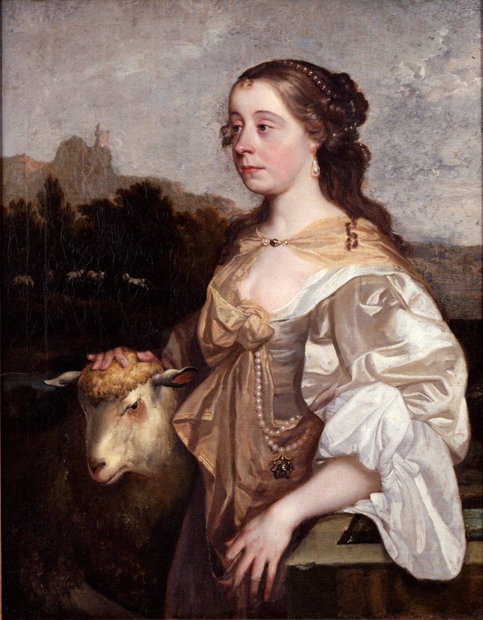 Eine Dame als Schäferin von John Greenhill