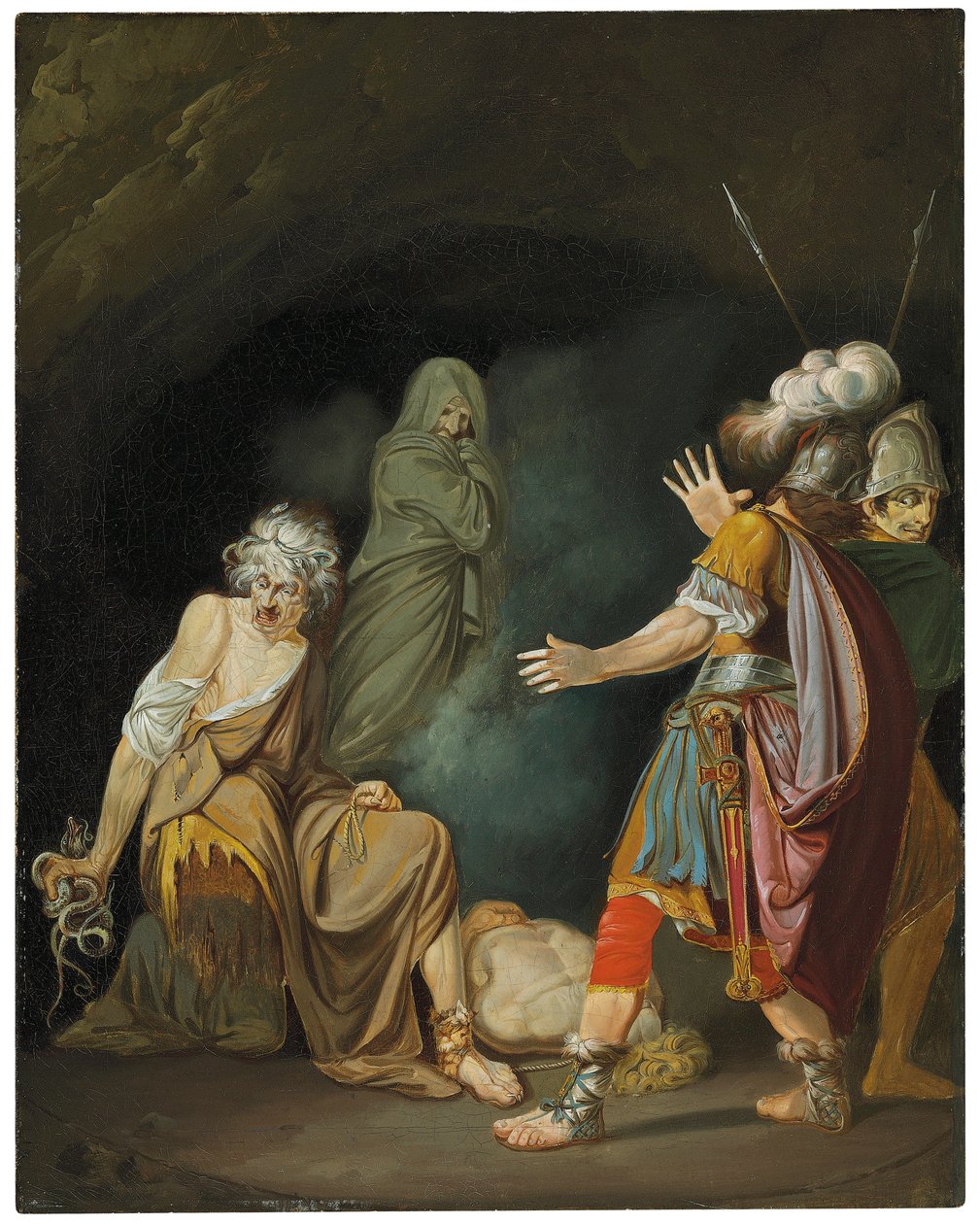 Sextus Pompeius konsultiert Erichtho vor der Schlacht von Pharsalia von John Hamilton Mortimer