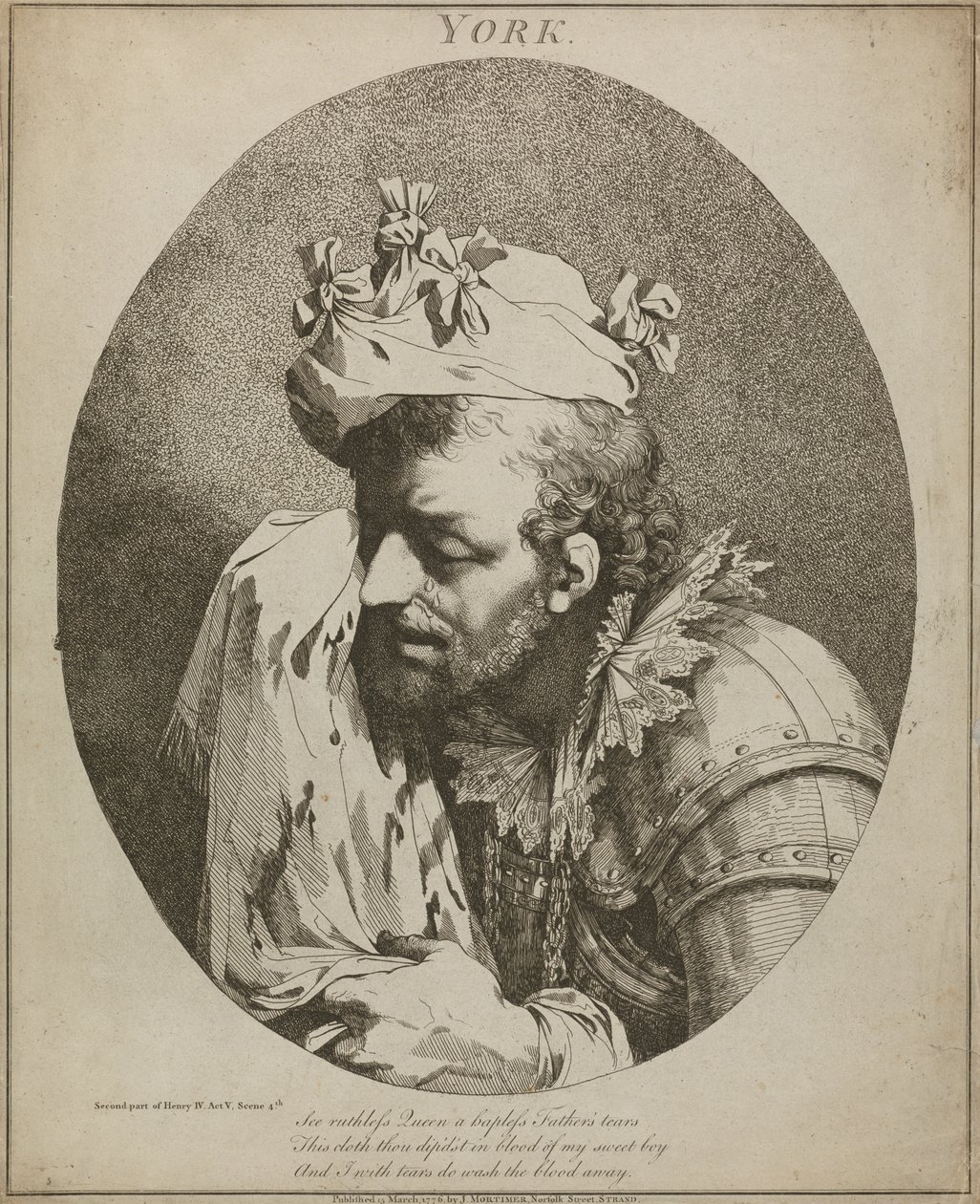York, "Heinrich IV", Teil II, Akt V, Szene IV von John Hamilton Mortimer