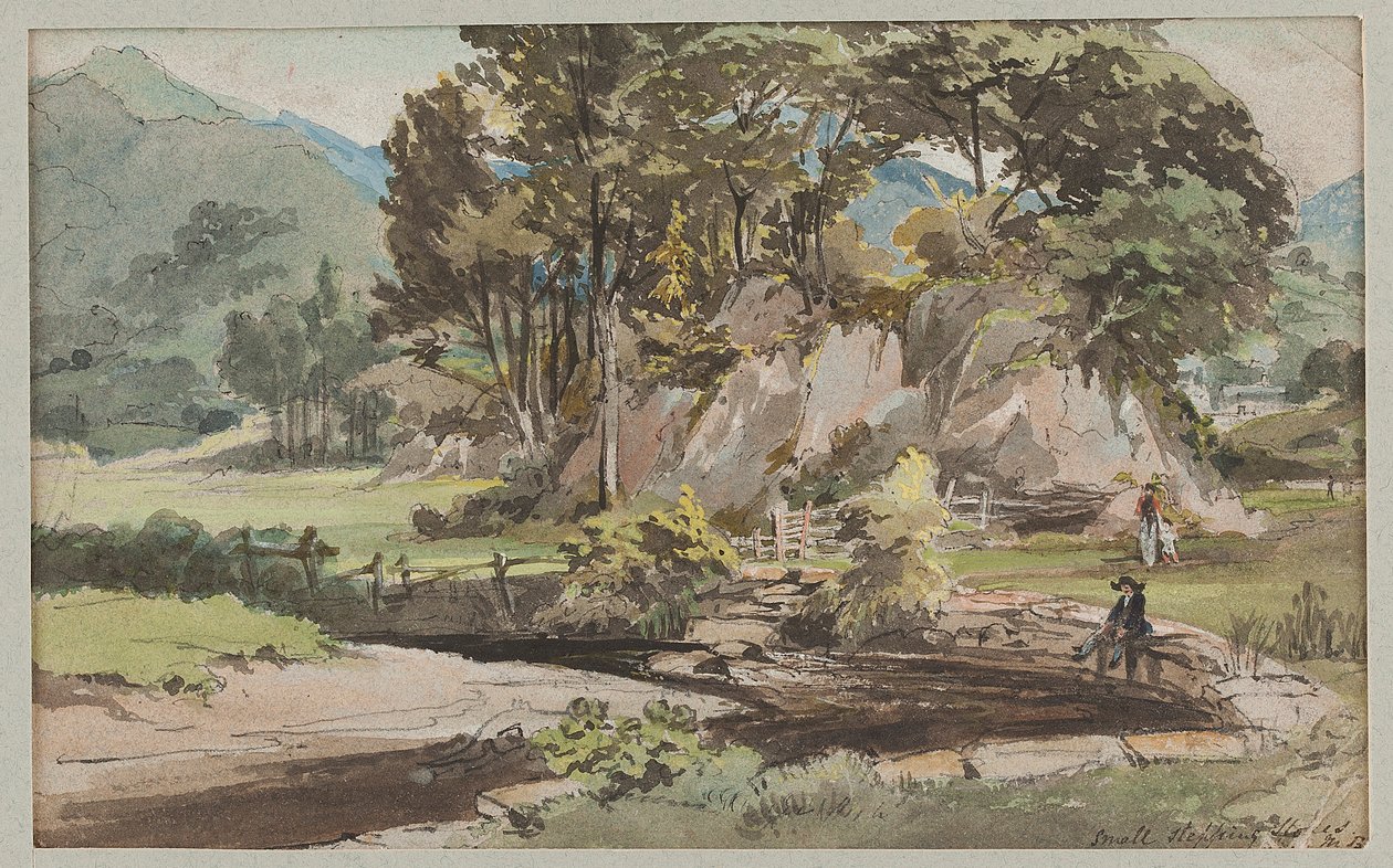 Ein Garten in Brathay, 1812 von John Harden