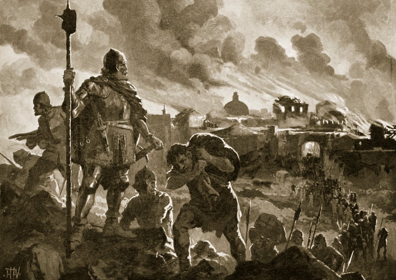 Iwan der Schwarze setzt Zhabliak in Brand von John Harris Valda