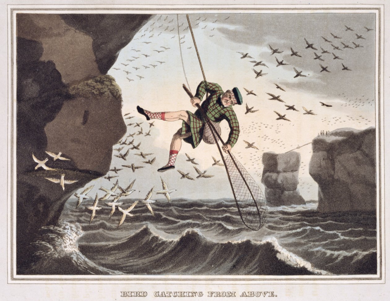 Vogeljagd von oben, graviert von Matthew Dubourg, veröffentlicht von Edward Orme, 1813 von John Heaviside Clark