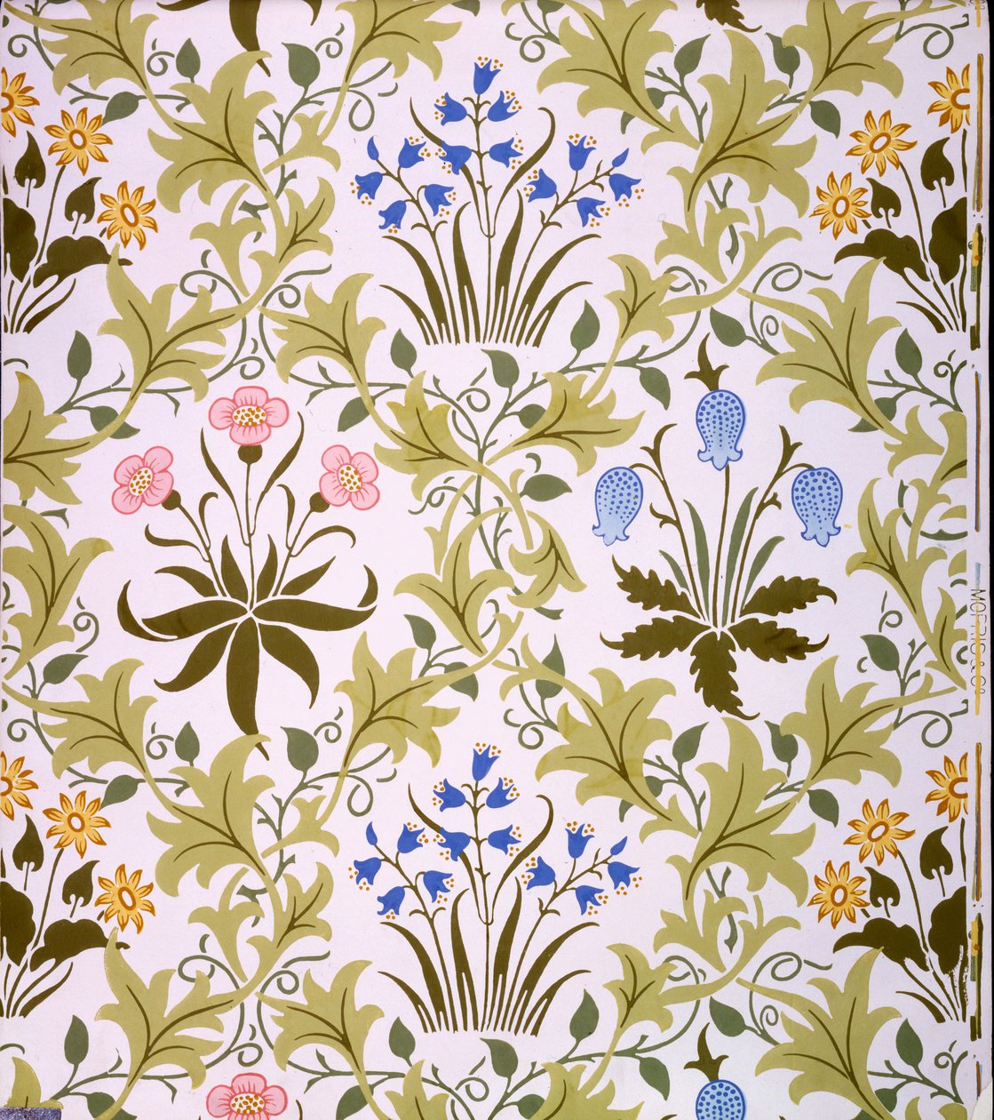 Celandine-Tapetendesign, Ende 1896 von John Henry Dearle