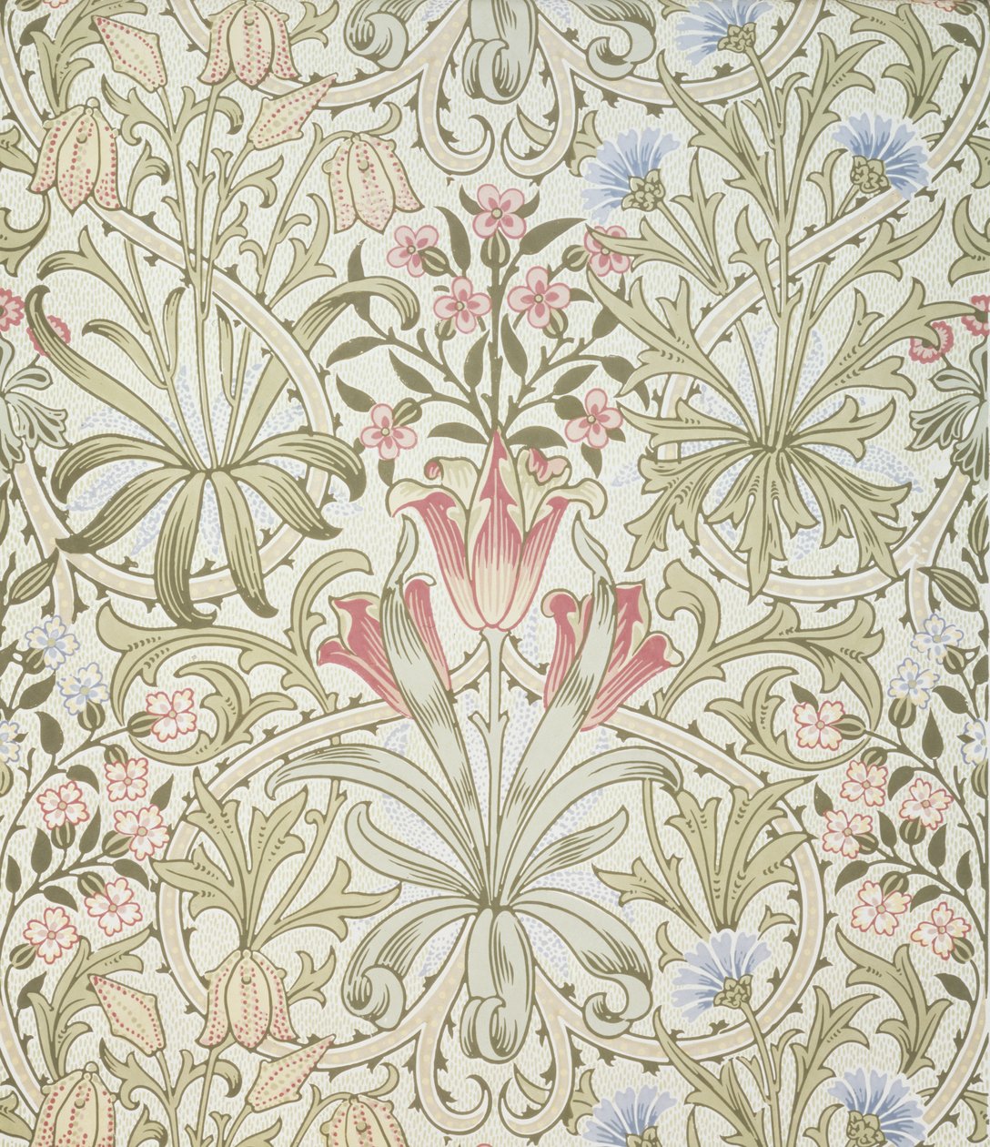 Persische Tapete, entworfen von John Henry Dearle (1860-1932) für Morris and Company von John Henry Dearle