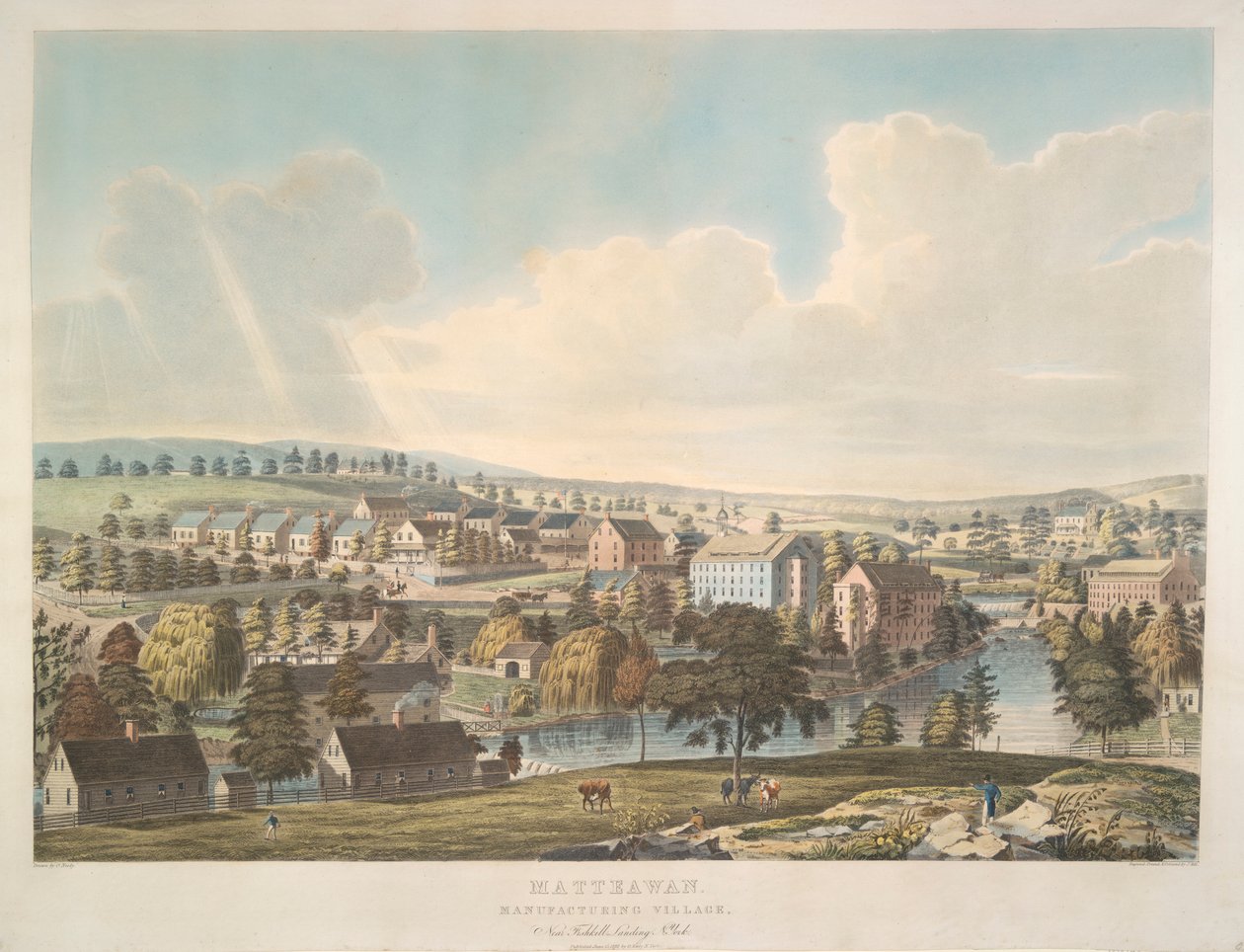 Matteawan. Industriestadt, in der Nähe von Fishkill Landing, N. York von John Hill