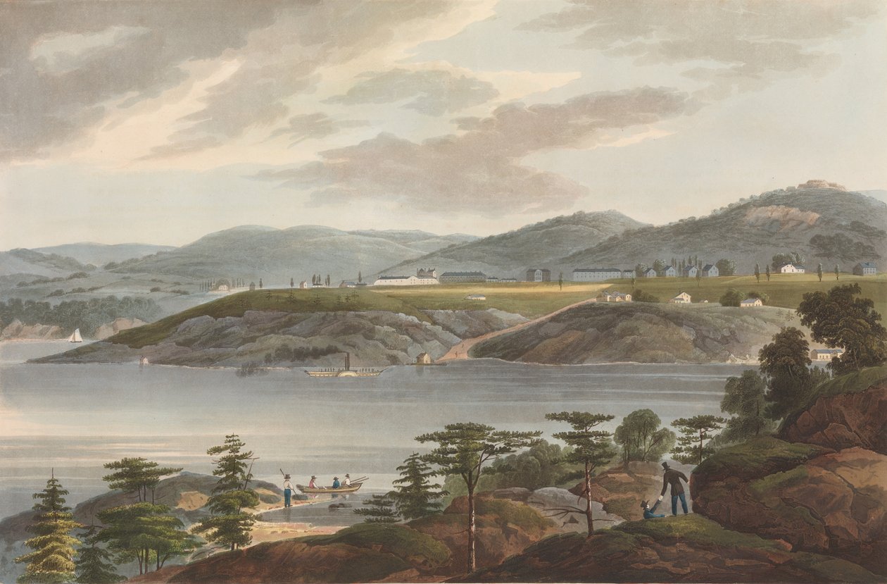 West Point Nr. 16 aus dem Hudson River Portfolio, 1825 von John Hill