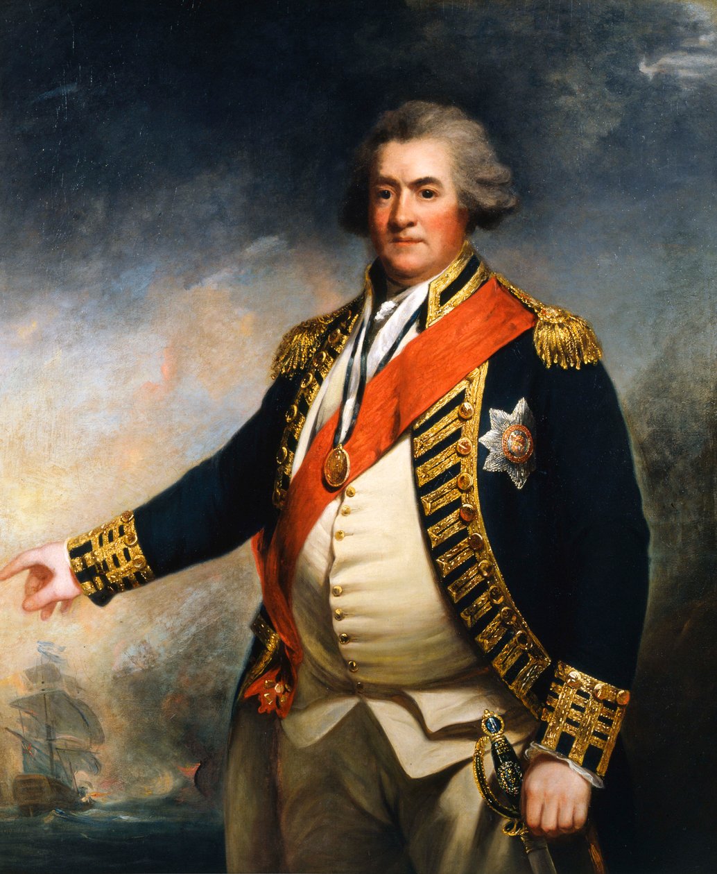 Admiral Lord Duncan, britischer Marinekommandant des 18. Jahrhunderts von John Hoppner