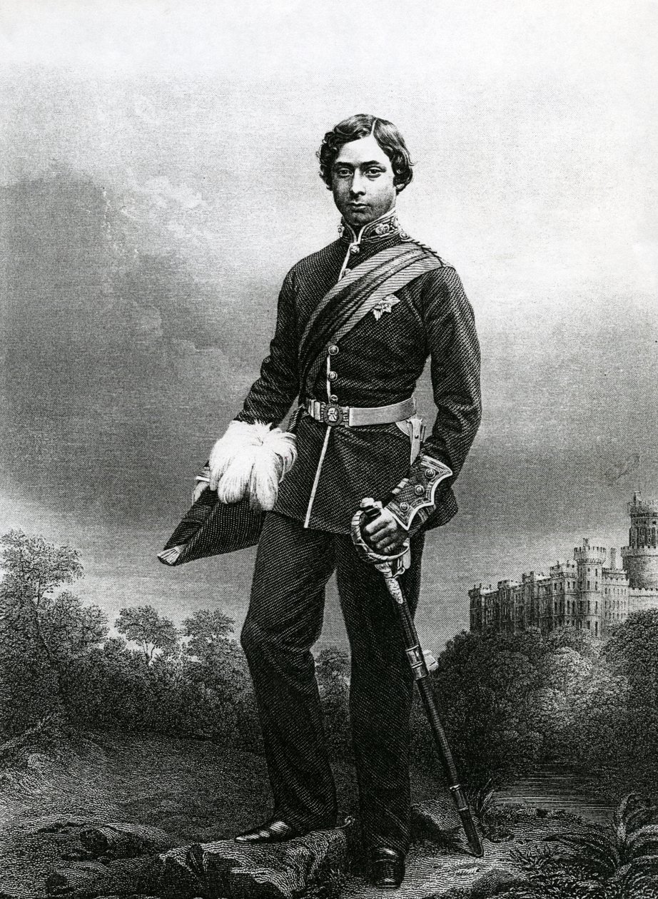 Albert Edward, Prinz von Wales (gestochen von D.J. Pound aus einem Foto, aus 