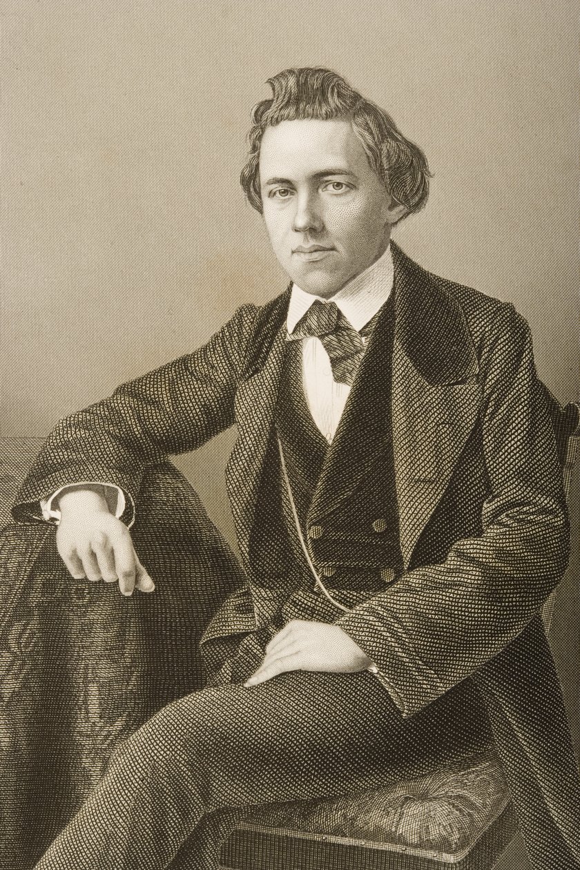 Paul Charles Morphy (1837-84) gestochen von D.J. Pound nach einem Foto, aus 