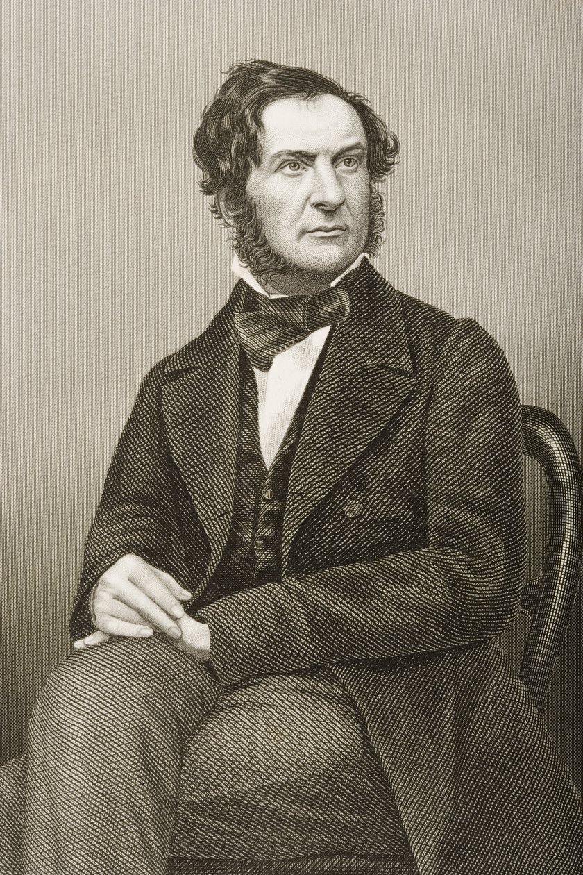 William Ewart Gladstone (1809-98) graviert von D.J. Pound nach einem Foto, aus 
