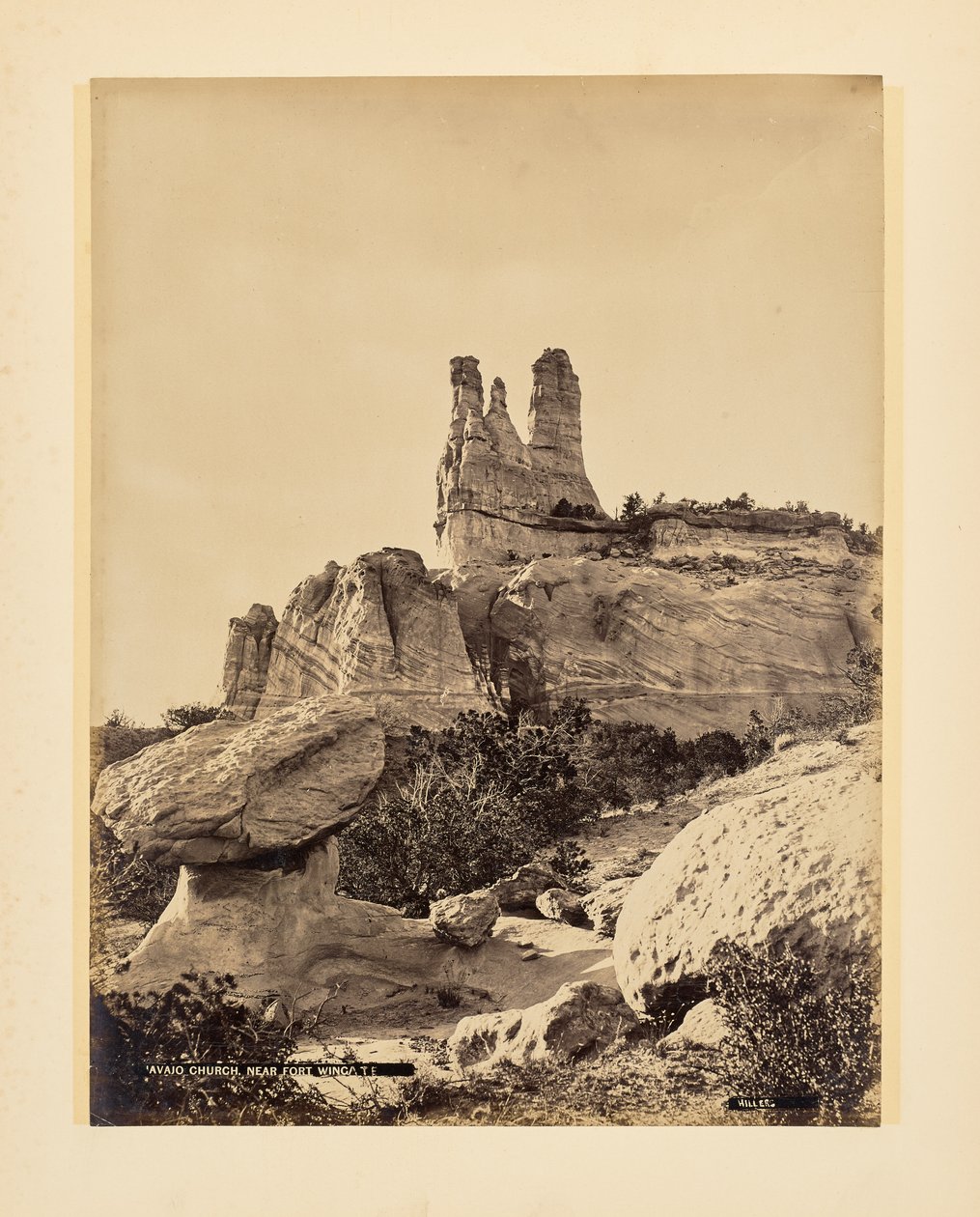 Navajo-Kirche bei Fort Wingate von John K. Hillers