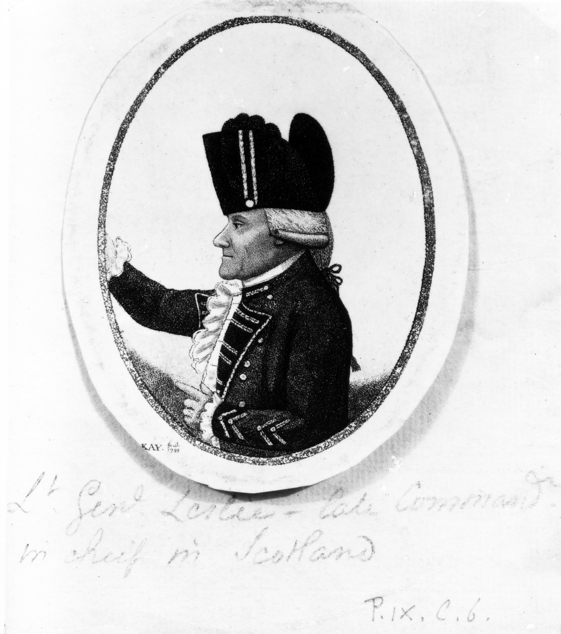 Der ehrenwerte Alexander Leslie (Neuntes Regiment zu Fuß), Illustration aus 