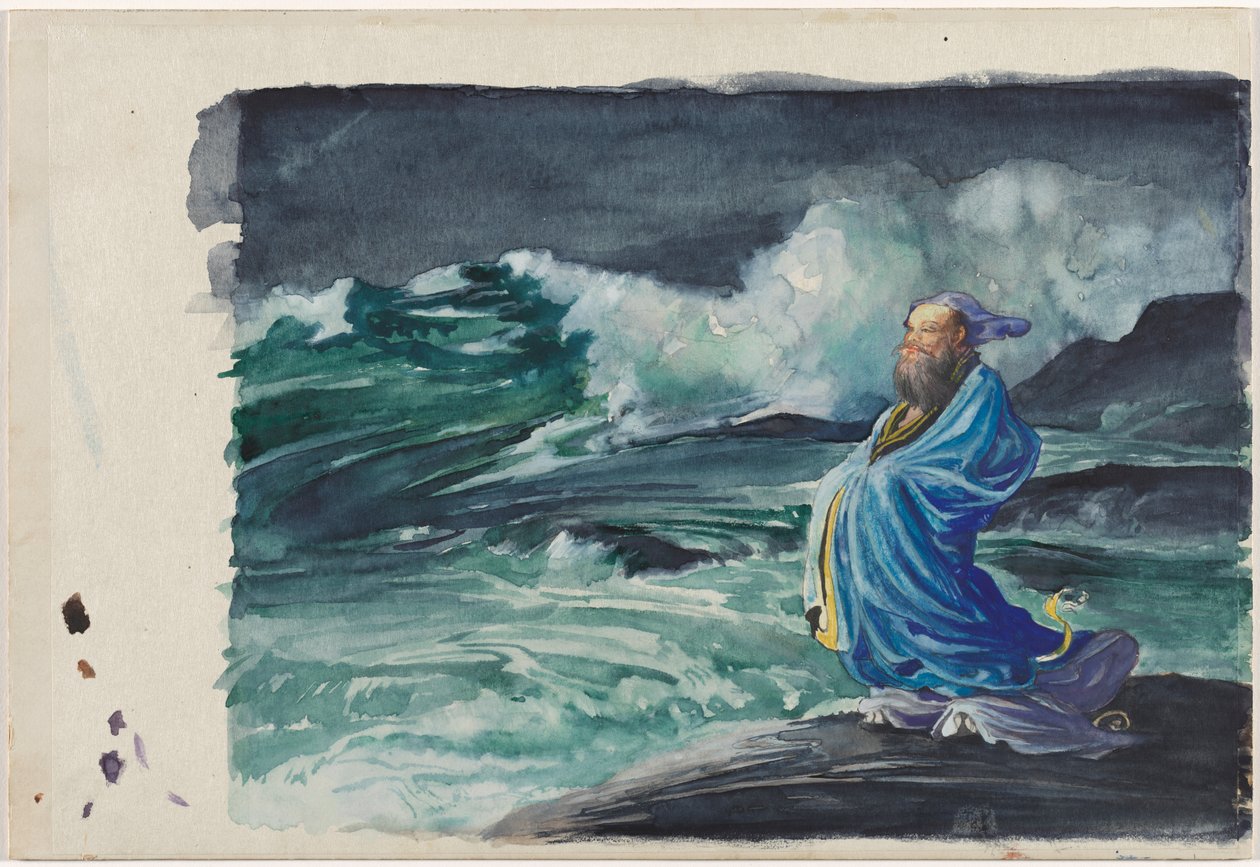 Ein Rishi entfacht einen Sturm von John La Farge