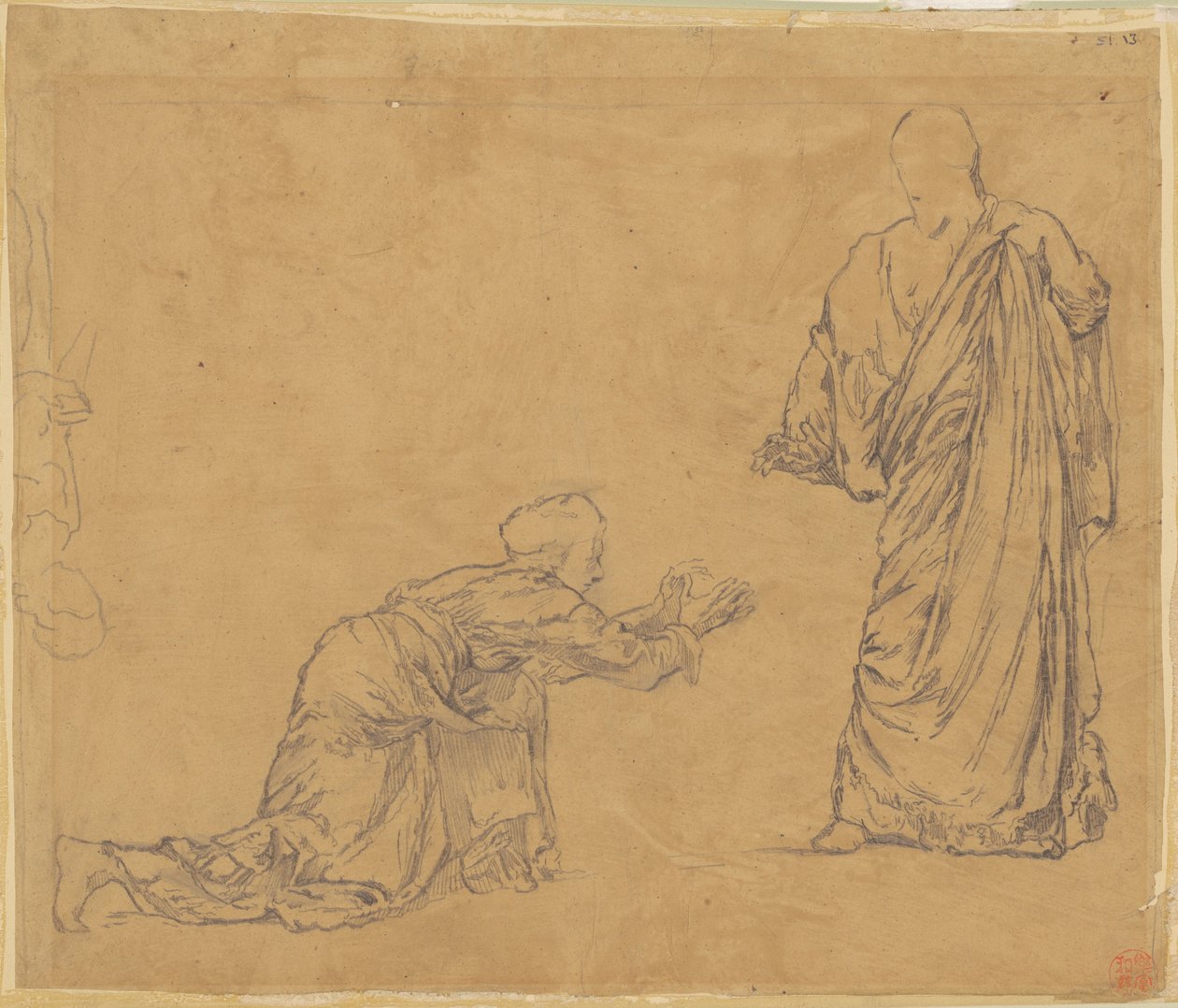 Studie für "Christus erscheint Maria" von John La Farge