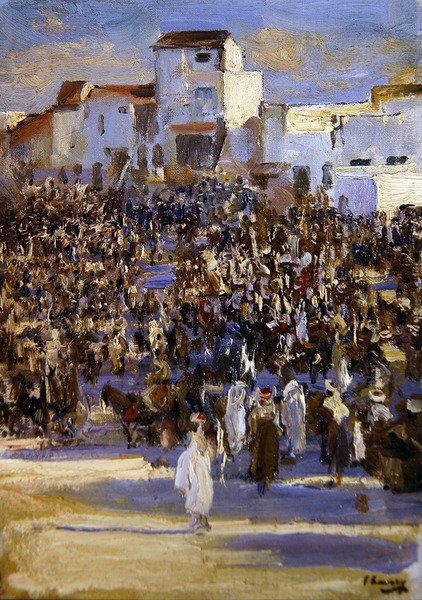 Marktplatz in Tanger von John Lavery