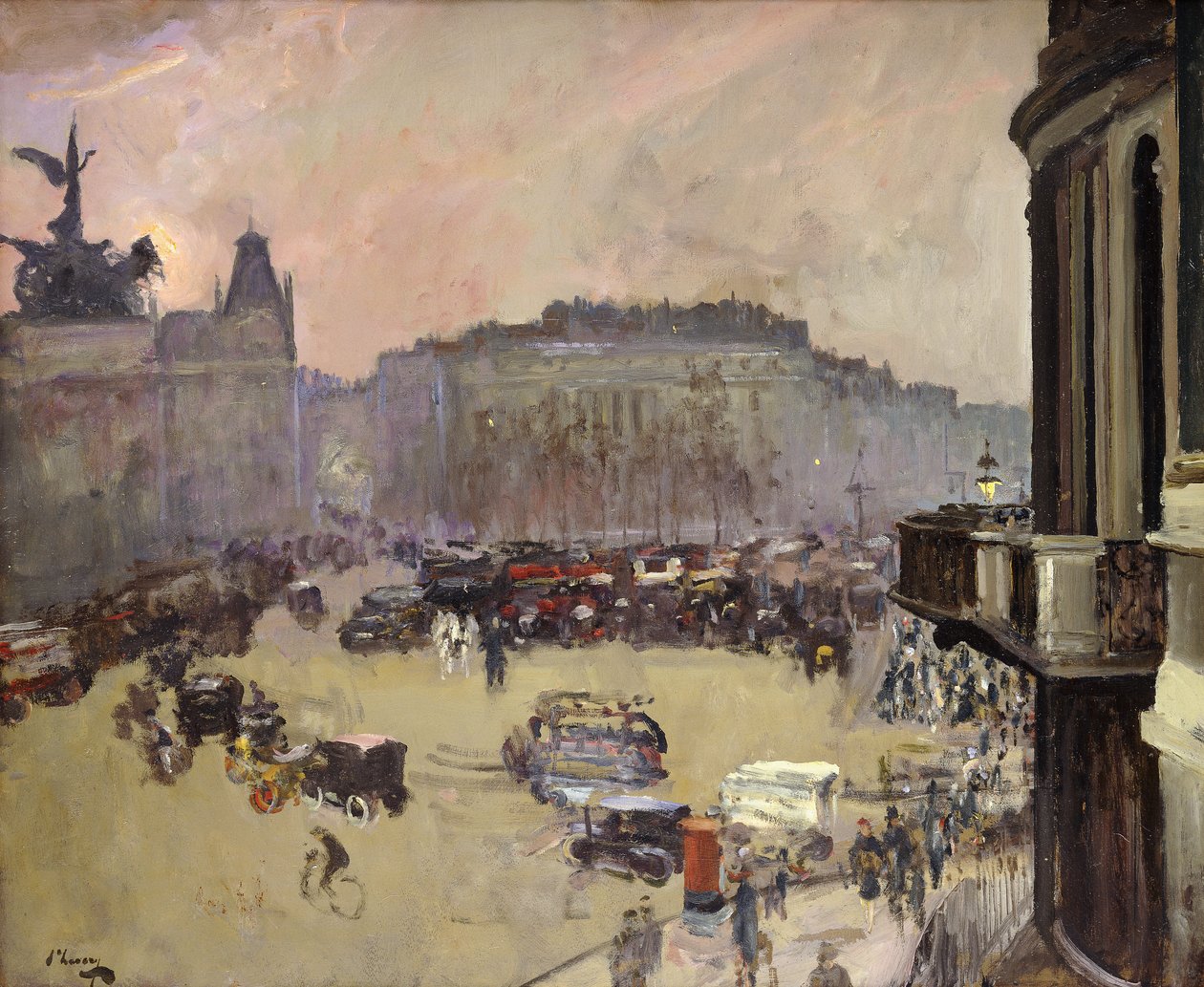 Die Wintersonne, Hyde Park Corner von John Lavery