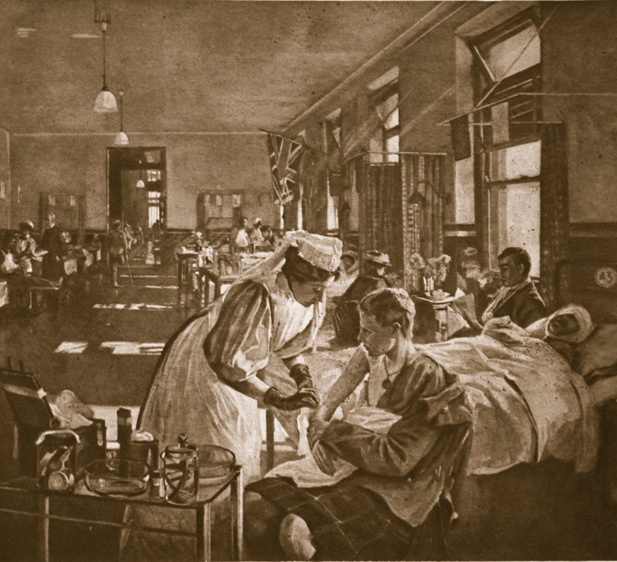 Verwundet; Das Londoner Krankenhaus, 1914-19 von John Lavery