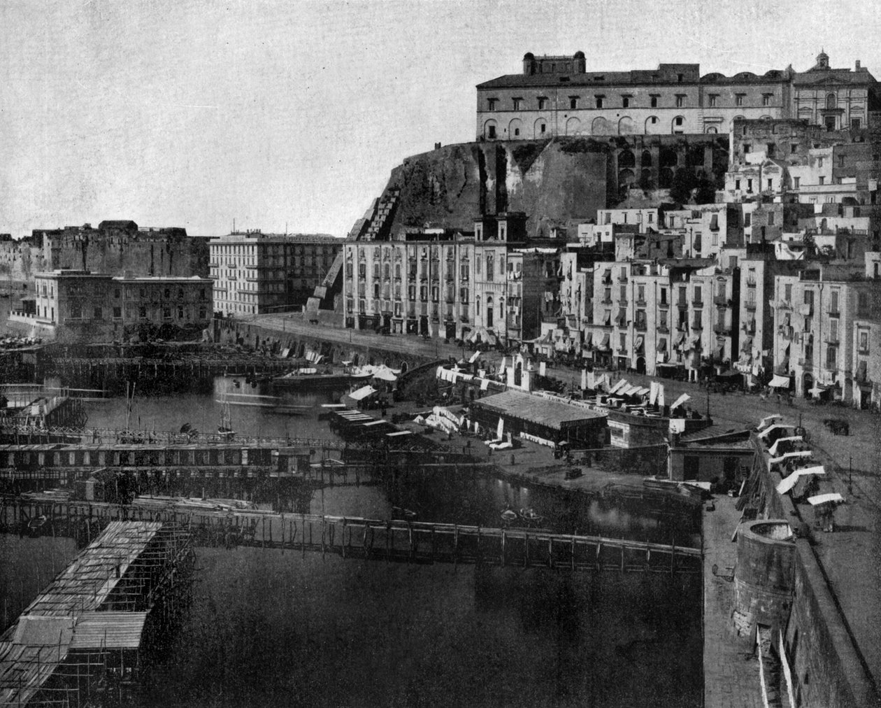 Saint Lucia in Neapel, Foto von John Lawson Stoddard (1850-1931) Reisender und Konferenzredner, Bildungswerk für Chicago (s/w Foto) von John Lawson Stoddard