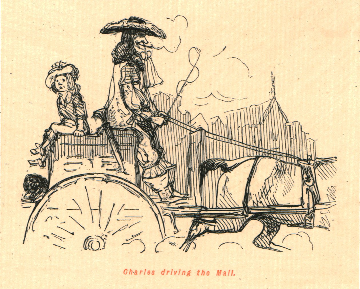 Charles fährt durch die Mall, 1897 von John Leech