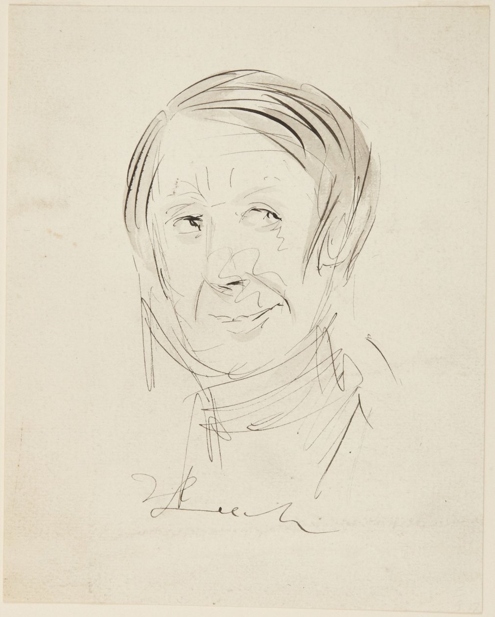 Kopf eines Mannes von John Leech