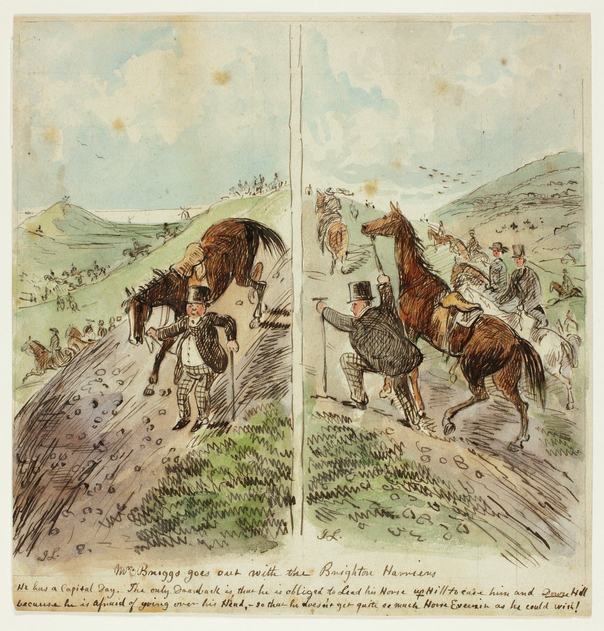 Mr. Briggs geht mit den Brighton Harriers aus von John Leech