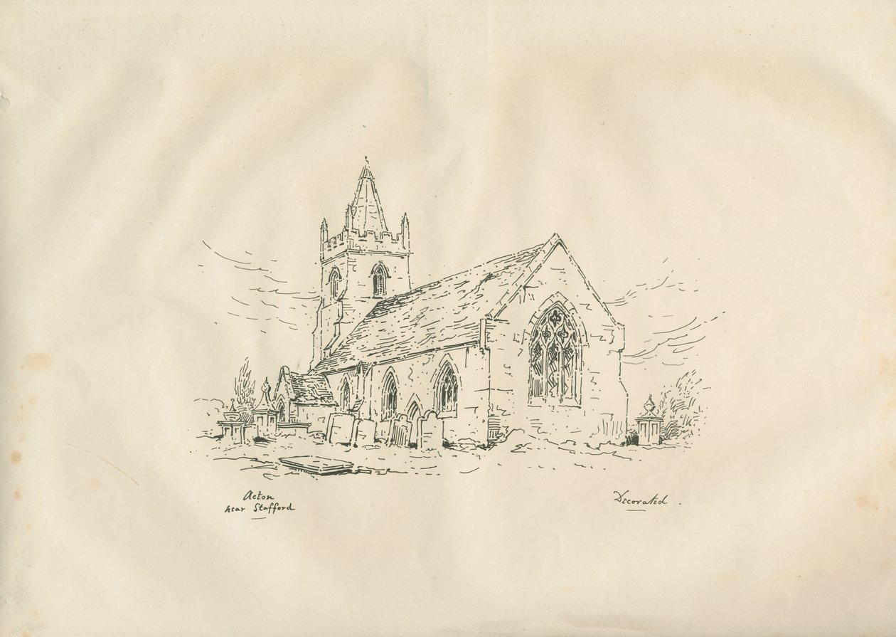 Acton Trussell Kirche von John Louis Petit