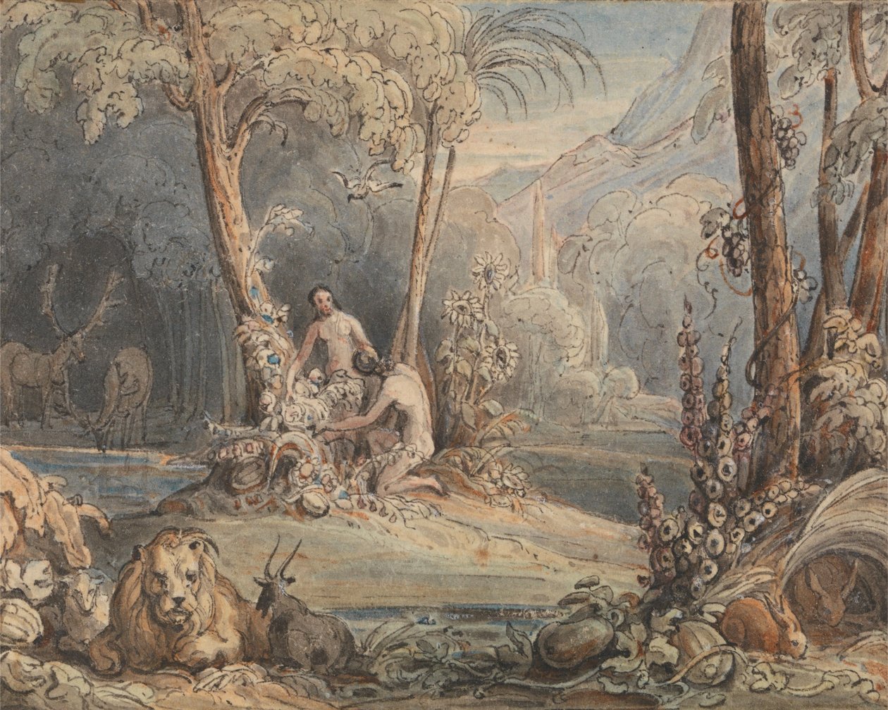 Adam und Eva von John Martin
