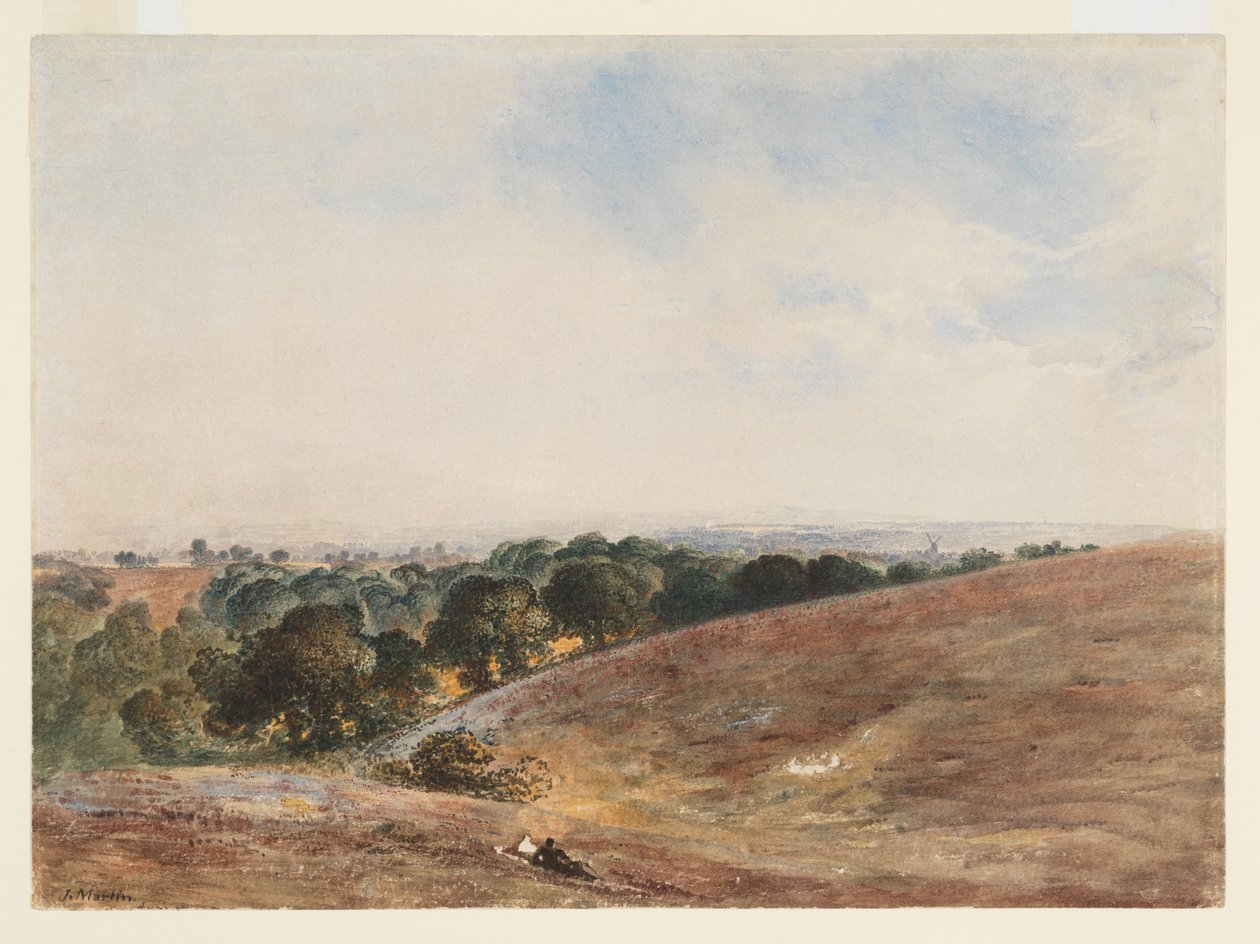 Blick auf die South Downs von John Martin