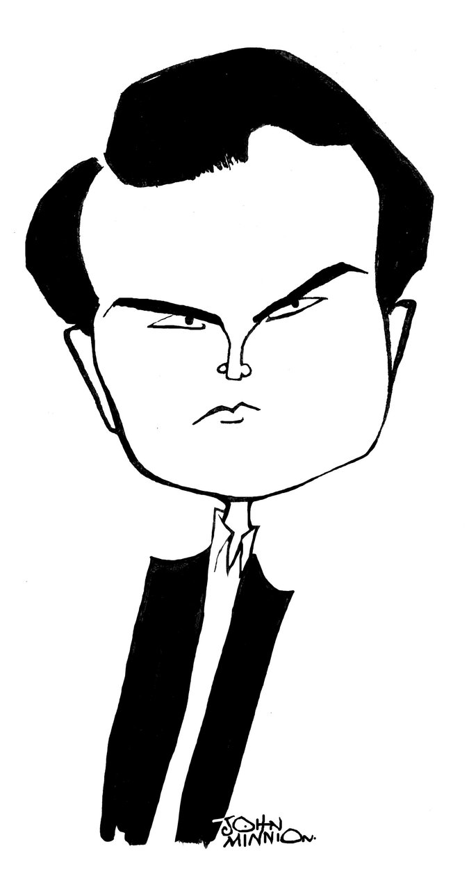 Jimmy Carr - Karikatur von John Minnion von John Minnion