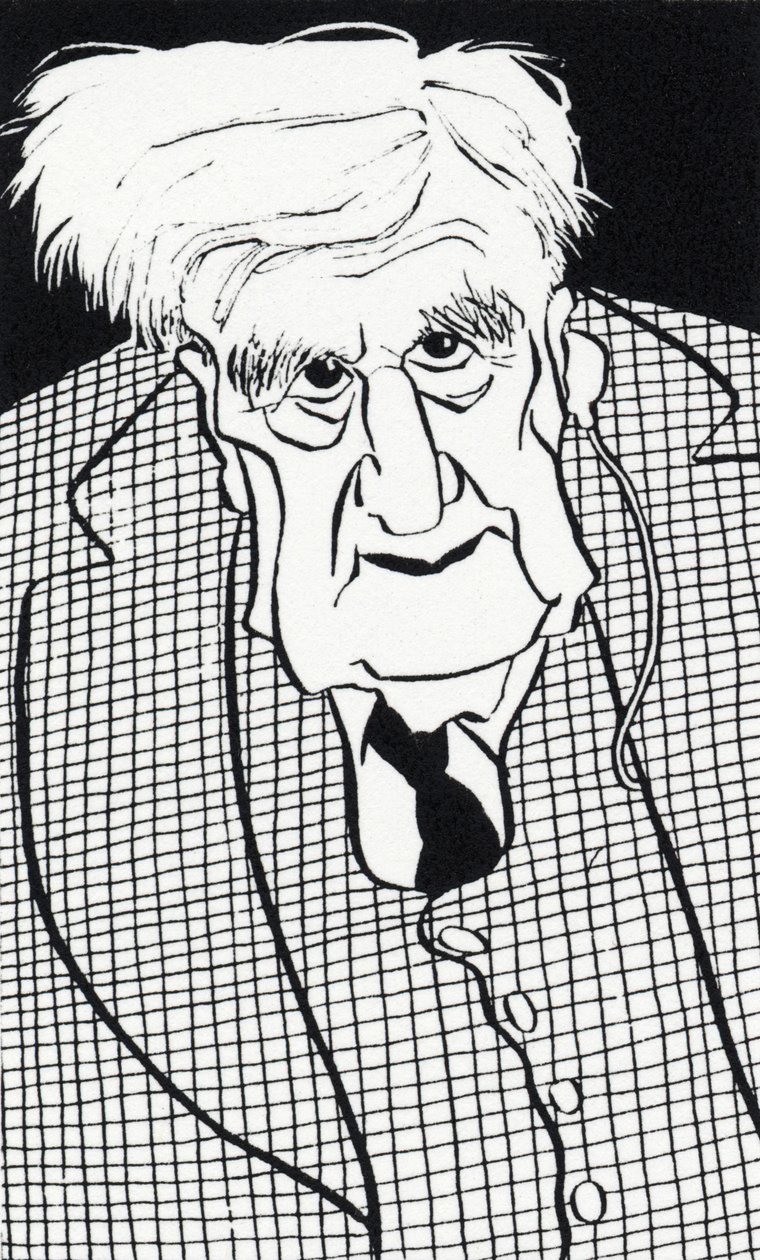 Ralph Vaughan Williams - Karikatur von John Minnion