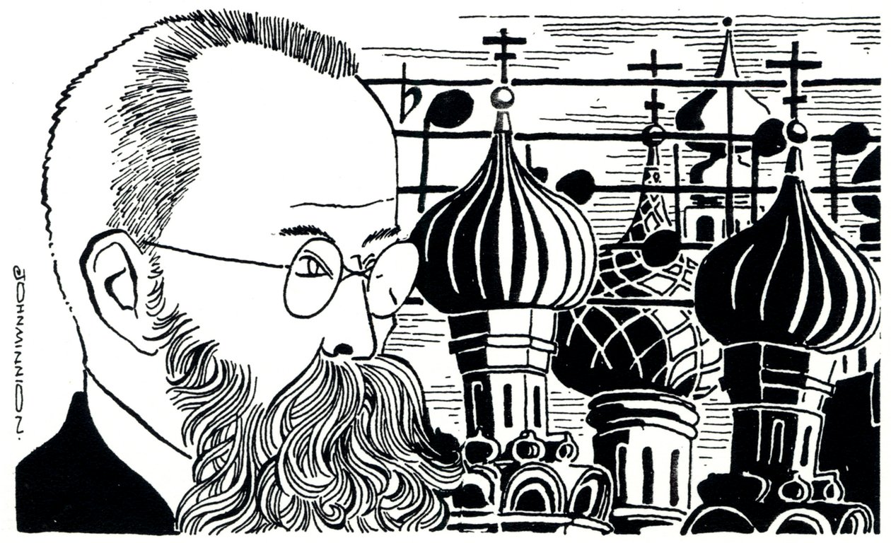 Rimsky Korsakov Porträt (Russischer Komponist) von John Minnion
