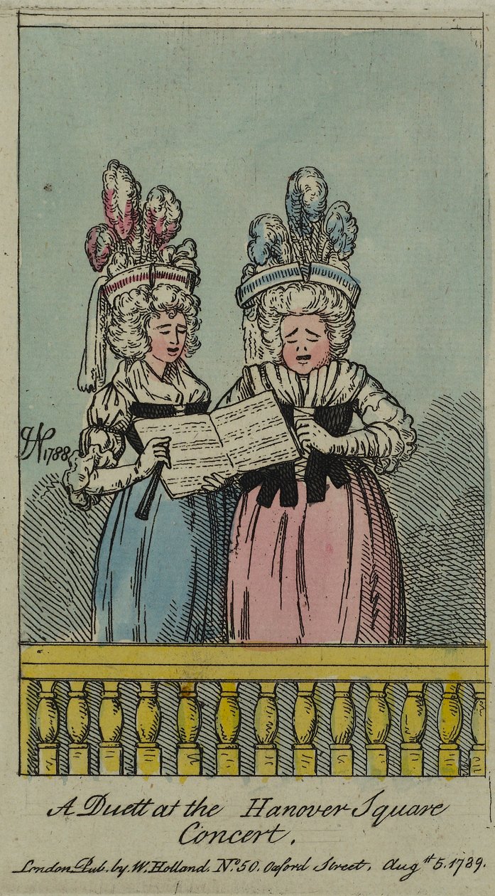 Ein Duett beim Hanover Square Konzert, 1788 von John Nixon