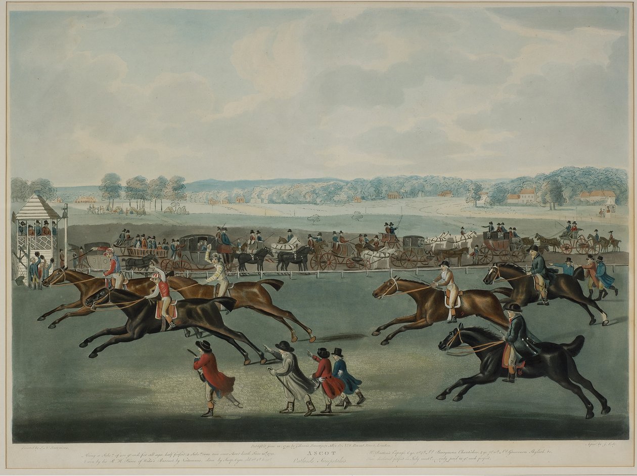 Ascot - Oatlands Sweepstakes von John Nott (after) Sartorius