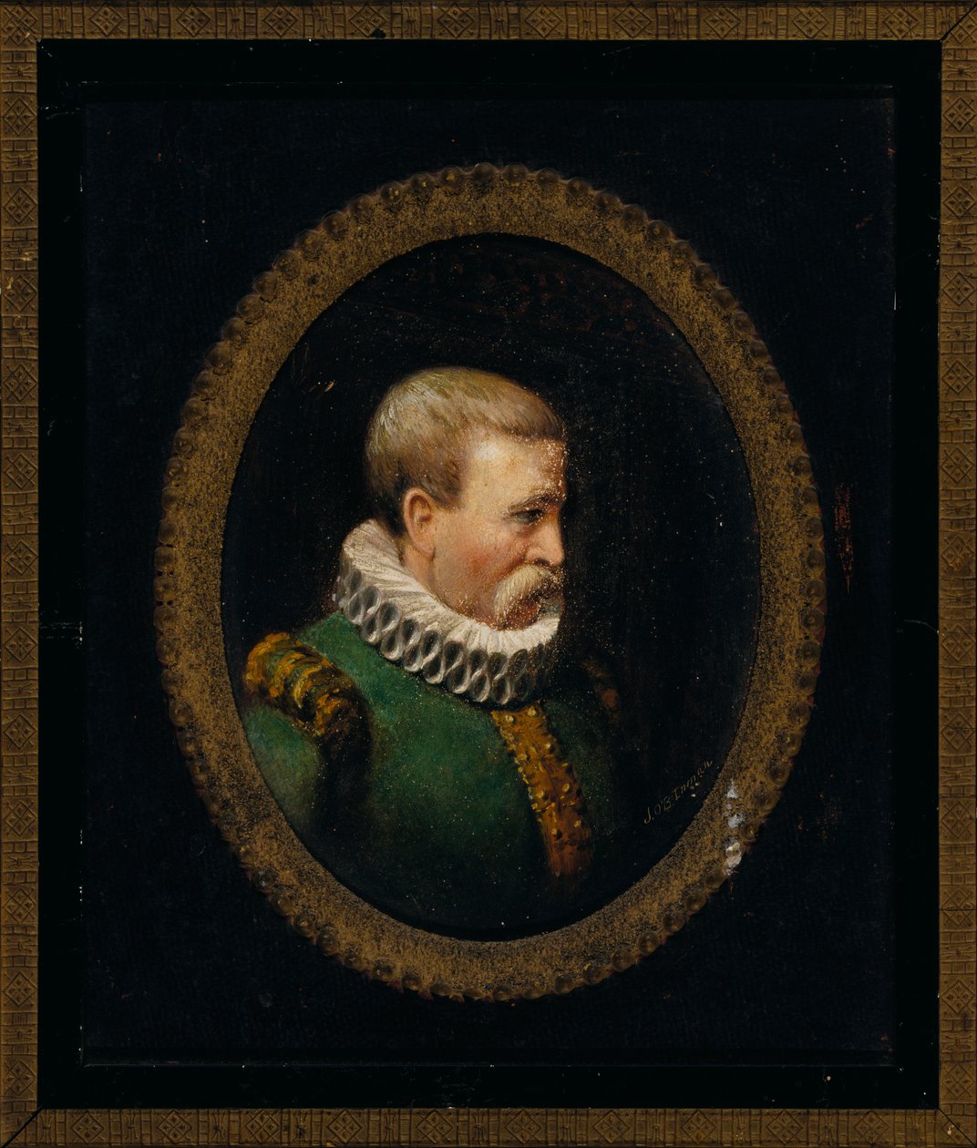 Porträt eines Hugenotten-Gentleman zur Zeit von Karl IX. von John O