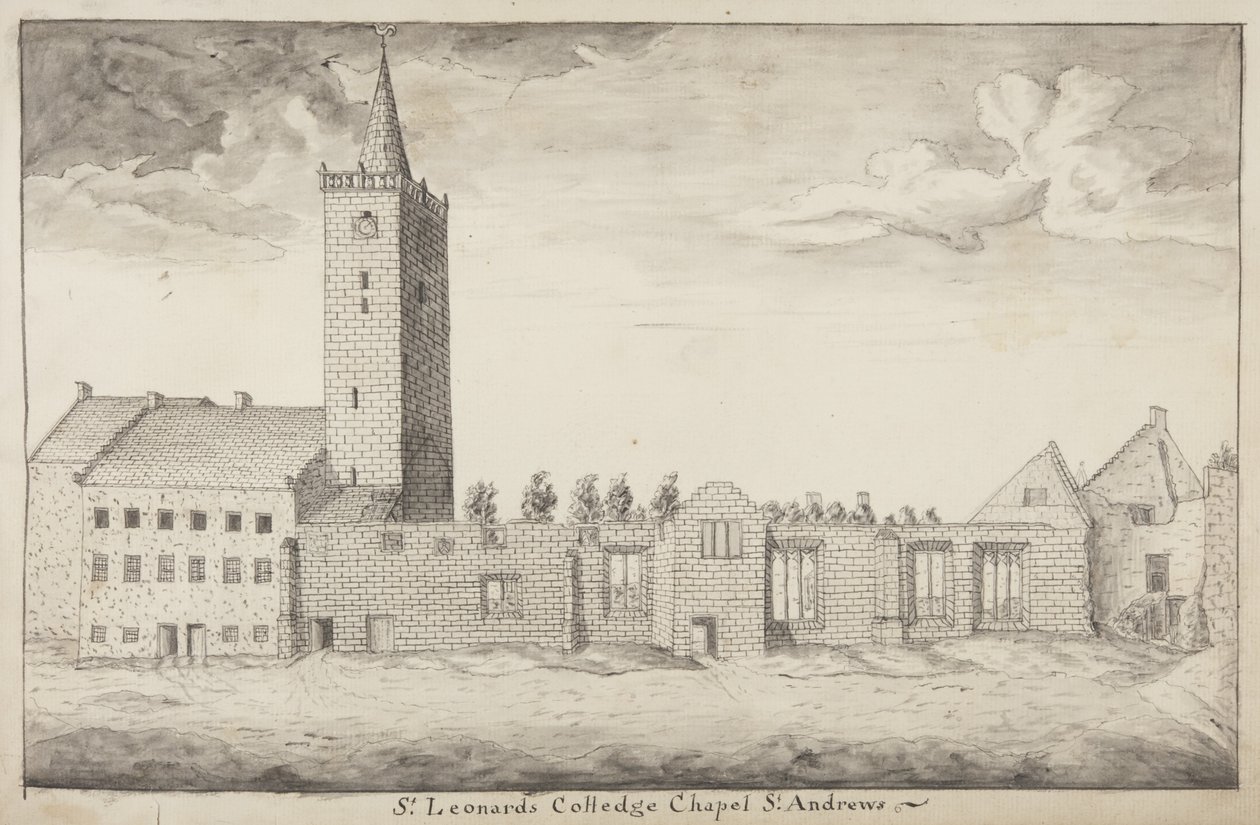 St Andrews Delineated - St Leonards College Chapel St Andrews von John Oliphant