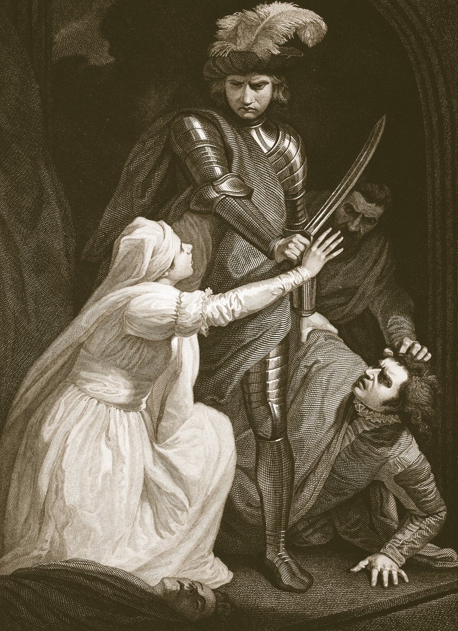 Die Ergreifung von Mortimer, graviert von J. Fittler, Illustration aus David Humes 