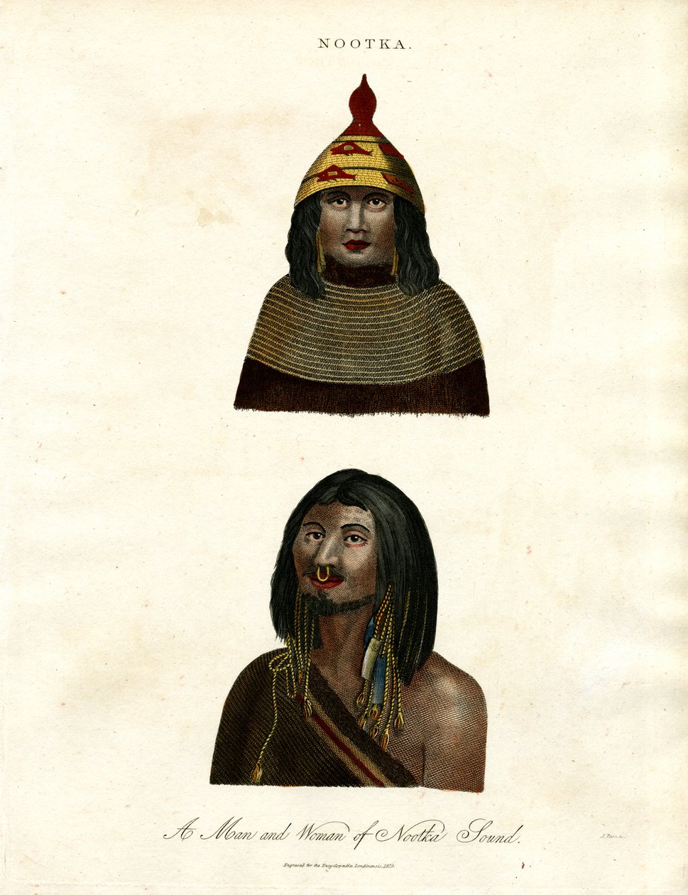 Ein Mann und eine Frau aus Nootka Sound von John Pass