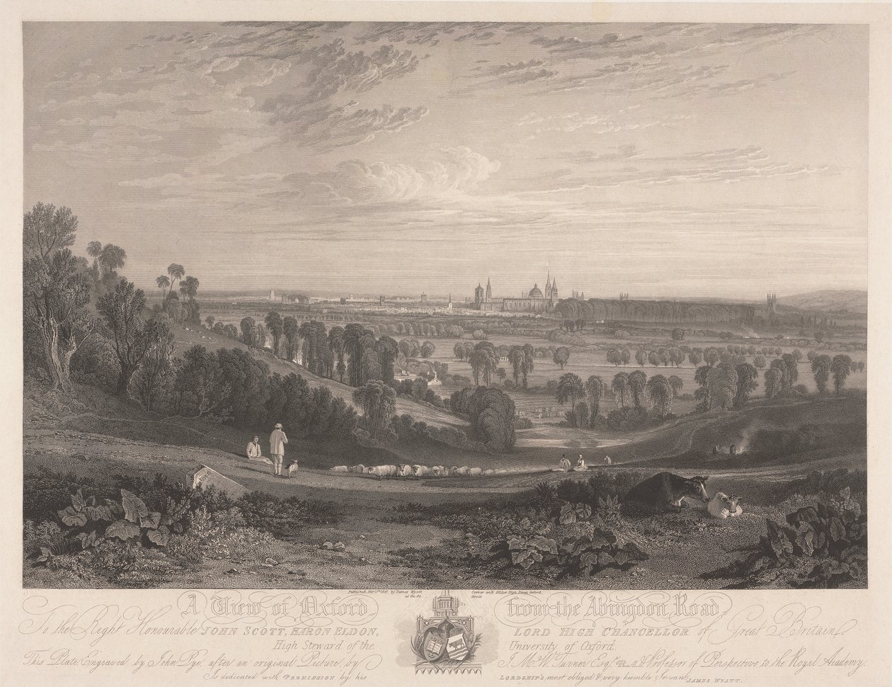 Ein Blick auf Oxford von der Abingdon Road von John Pye