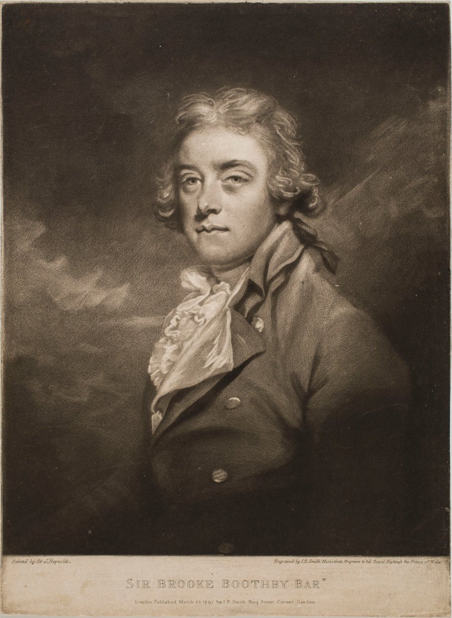 Porträt von Sir Brooke Boothby von John Raphael Smith