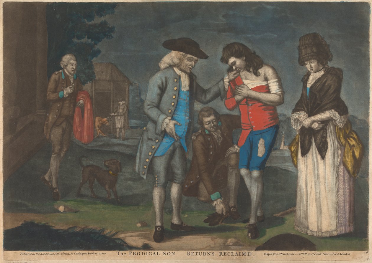 Der verlorene Sohn kehrt zurück (1 von 5) von John Raphael Smith